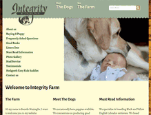 Tablet Screenshot of integrityfarms.com